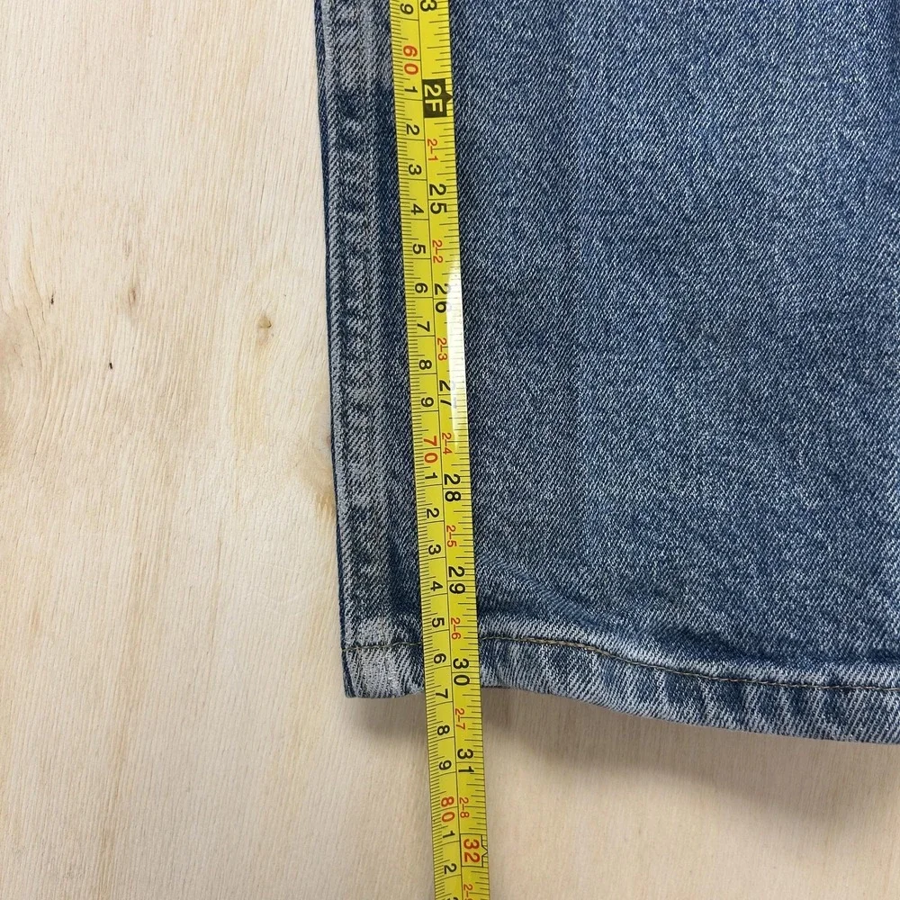 Wrangler Jeans‎ Mens 30x32 Medium Wash Blue Denim Straight Stretch 1097FXVMD